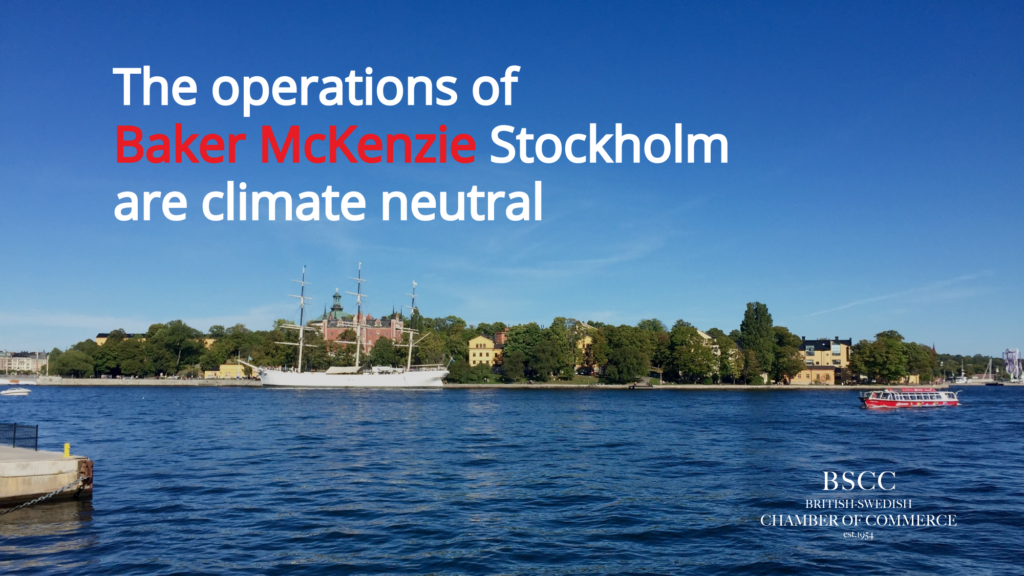Baker McKenzie Stockholm operations are Climate Neutral 