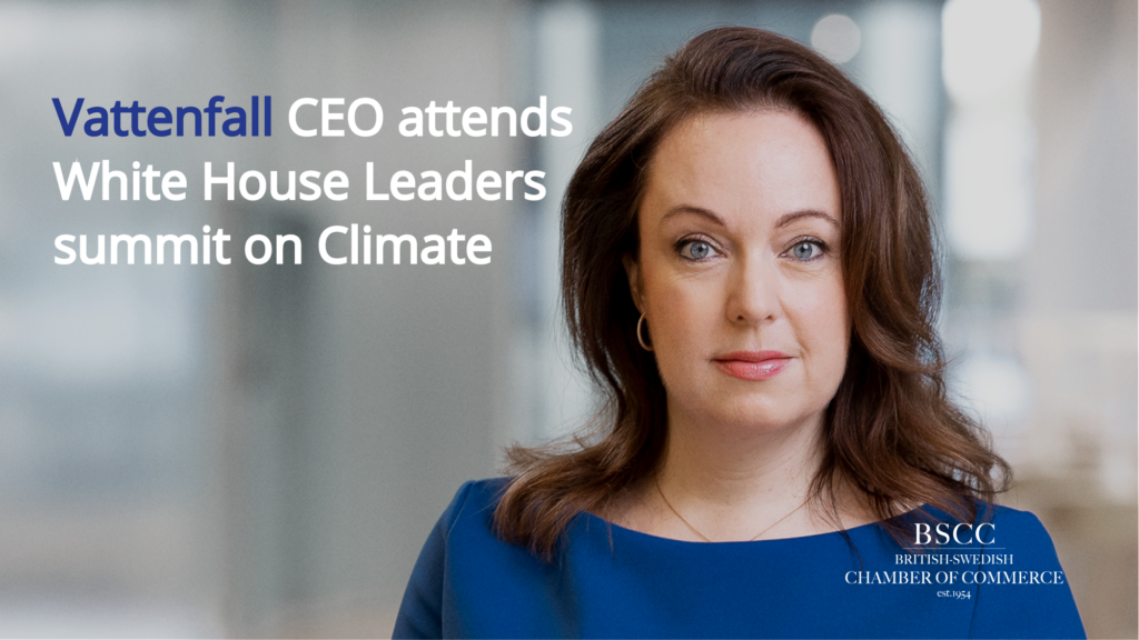Vattenfall CEO attends White House Leaders summit on Climate