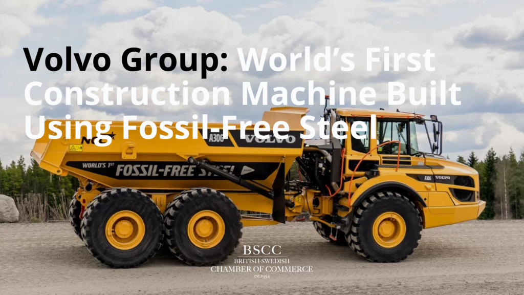 Volvo Group: World’s First Construction Machine Built Using Fossil-Free Steel